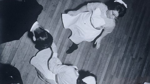 Irish nurses doing the twist at The Galtymore Ballroom in Crinklewood.