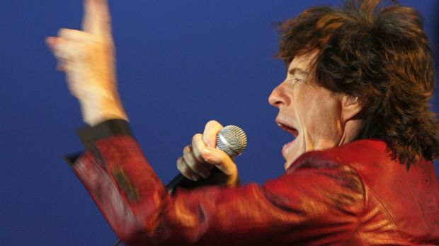 Returning after 25 years to Slane Castle, Mick Jagger performs to a crowd of 70,000 on Saturday 18th August, 2007. Photograph: Kate Geraghty