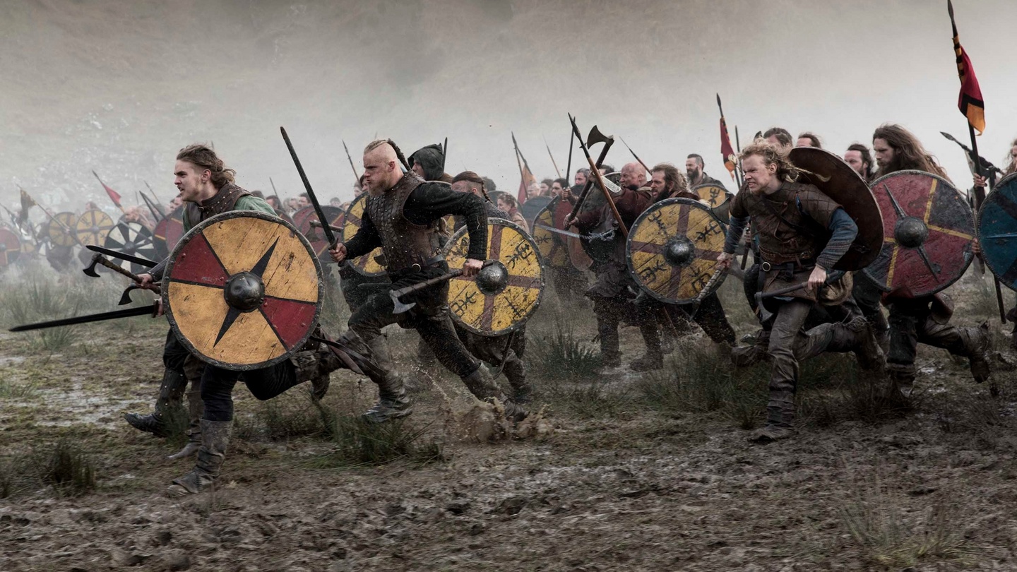 nordic warriors going into battle