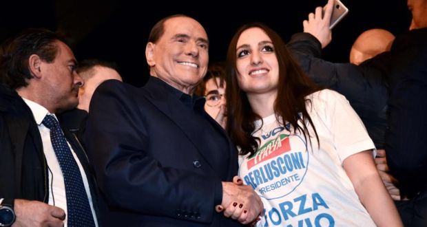 Berlusconi Rallies Supporters As Forza Italia Coalition Set To Take Most Votes