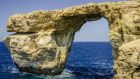 The Azure Window, one of Malta’s most visited locations, before it collapsed.