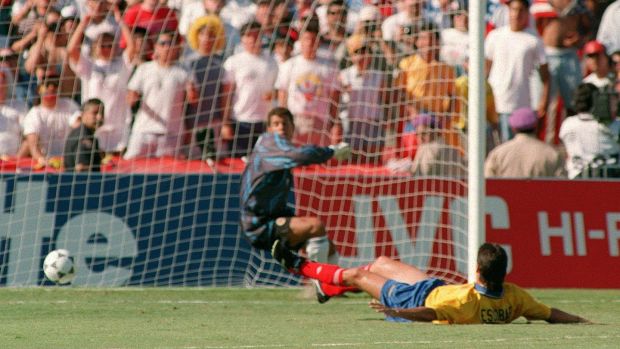 Colombian Soccer Porn - World Cup moments: AndrÃ©s Escobar's fatal own goal in 1994