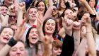 Yes campaigners  at Dublin Castle  on May 26th. Turnout from younger voters, especially among  females, was best measured by a political Richter scale. Photograph: Getty Images