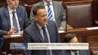Taoiseach Leo Varadkar was unclear as to whether legislation to implement the decision of the people can even be introduced in the Dáil while the courts consider the applications. Photograph: Dáil/PA Wire