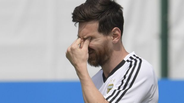 Lionel Messi’s Argentina must beat Nigeria in order to progress to the last-16. Photograph: Juan Mabromata/AFP