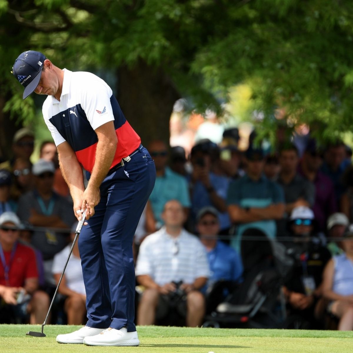 Us Pga Gary Woodland Leads The Way With Rickie Fowler In