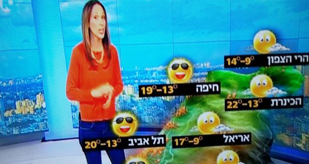 Channel 10 Weather Map The politics of weather maps in Israel and Northern Ireland