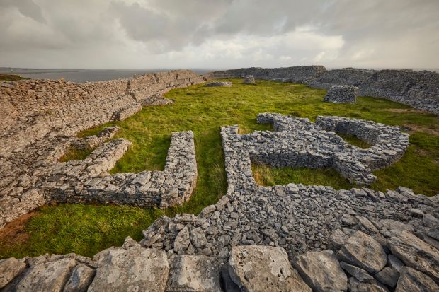 Aran Islands: the ring fort of Dún Chonchúir, on Inishmaan. Photograph: Andy Haslam/New York Times