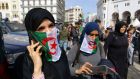 Hundreds of students gather to protest the decision of Algerian president Abdelaziz Bouteflika (82) to run for a fifth term, in Algiers, earlier this week. Photograph:  Anis Belghoul/AP Photo