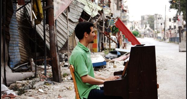 Aeham Ahmad broadcast from the streets of Damascus