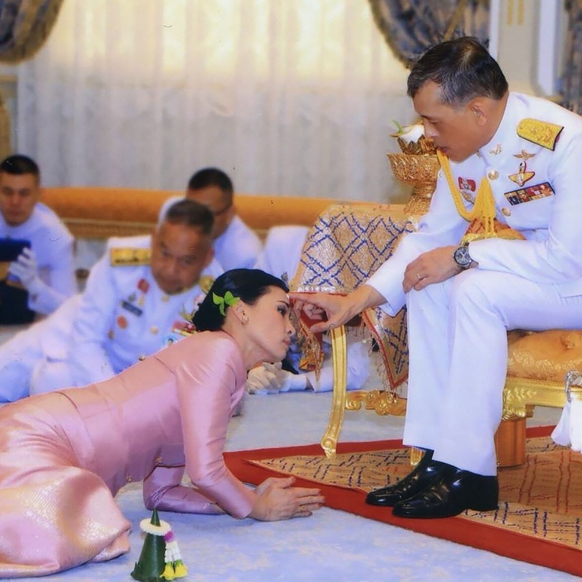 Thai King Marries Consort And Makes Her Queen