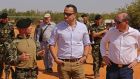 Taoiseach Leo Varadkar visits Irish troops in Mali in January. The existing troops are there in a non-combat training role.