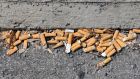 Cigarette litter is six times more prevalent than sweet wrapper litter. Photograph: Getty Images
