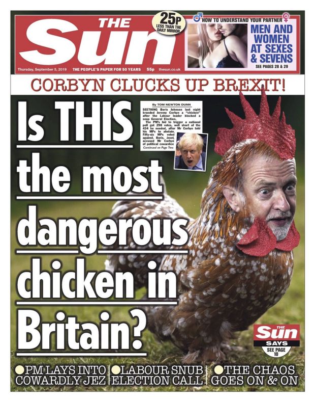 Floppy Johnson and Corbyn the dangerous chicken - a ...