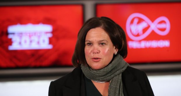 Sinn Féin leader Mary Lou McDonald. A series of opinion polls has shown a surge in support for Sinn Féin, despite Fine Gael and Fianna Fáil attempting to scare the public and refusing to countenance coalition with the party. Photograph: Niall Carson/PA Wire