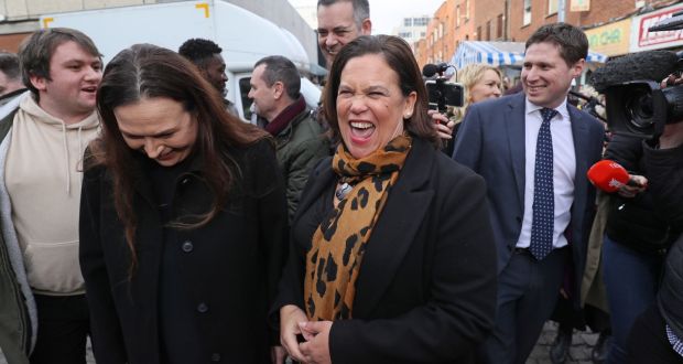 Sinn Féin’s housing policy is central to its approach – and it has sought to appeal directly to younger voters.  Photograph: Brian Lawless/PA Wire
