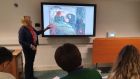 Dr Brenda Moore McCann discusses Edvard Munch’s The Sick Child with first-year medical students at Trinity College Dublin. Photograph: Deirdre McQuillan