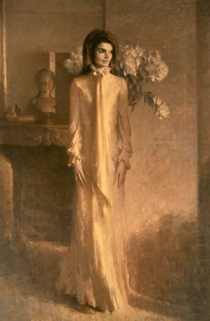 Portrait of Jacqueline Kennedy Onassis as First Lady by Aaron Shikler, 1970