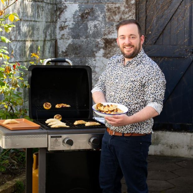 Pastry chef Shane Smith makes barbecued s'more parcels. Photograph: Tom Honan/The Irish Times