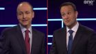 Fianna Fáil leader Micheál Martin and Fine Gael leader Leo Varadkar: the reaction of both parties  illustrates the gulf that still exists between them, even as they stand on the cusp of a historic coalition.