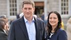 Green Party leader Eamon Ryan with his deputy, Catherine Martin. File photograph: Alan Betson
