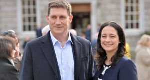  Green Party leader Eamon Ryan and deputy leader Catherine Martin: some in the party feel the timing of leadership challenge is not ideal. Photograph: Alan Betson / The Irish Times