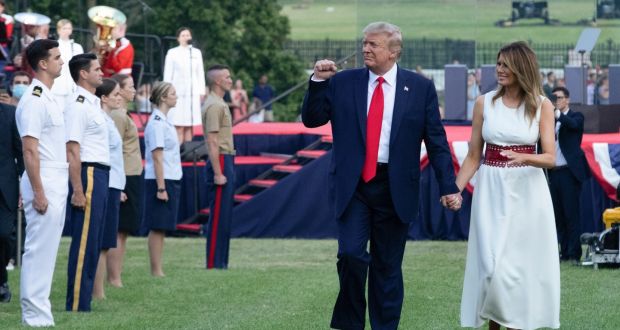 Trump Stokes Division Over Pandemic And Race In Fourth Of July Speeches