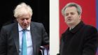 UK prime minister Boris Johnson (left) and former Serbian leader Slobodan Milosevic. Photographs: Neil Hall/EPA and Patrick Hertzog/AFP via Getty