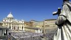 A view of St Peter’s Square and Basilica at the Vatican. Photograph: AP Photo/Massimo Sambucetti