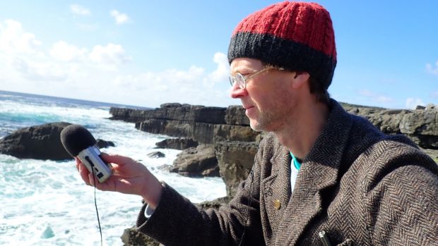 Manchán Magan collecting sound