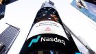 The Nasdaq building shows the Airbnb logo to mark the company’s initial public offering on the stock exchange in New York. Photograph: Justin Lane/EPA