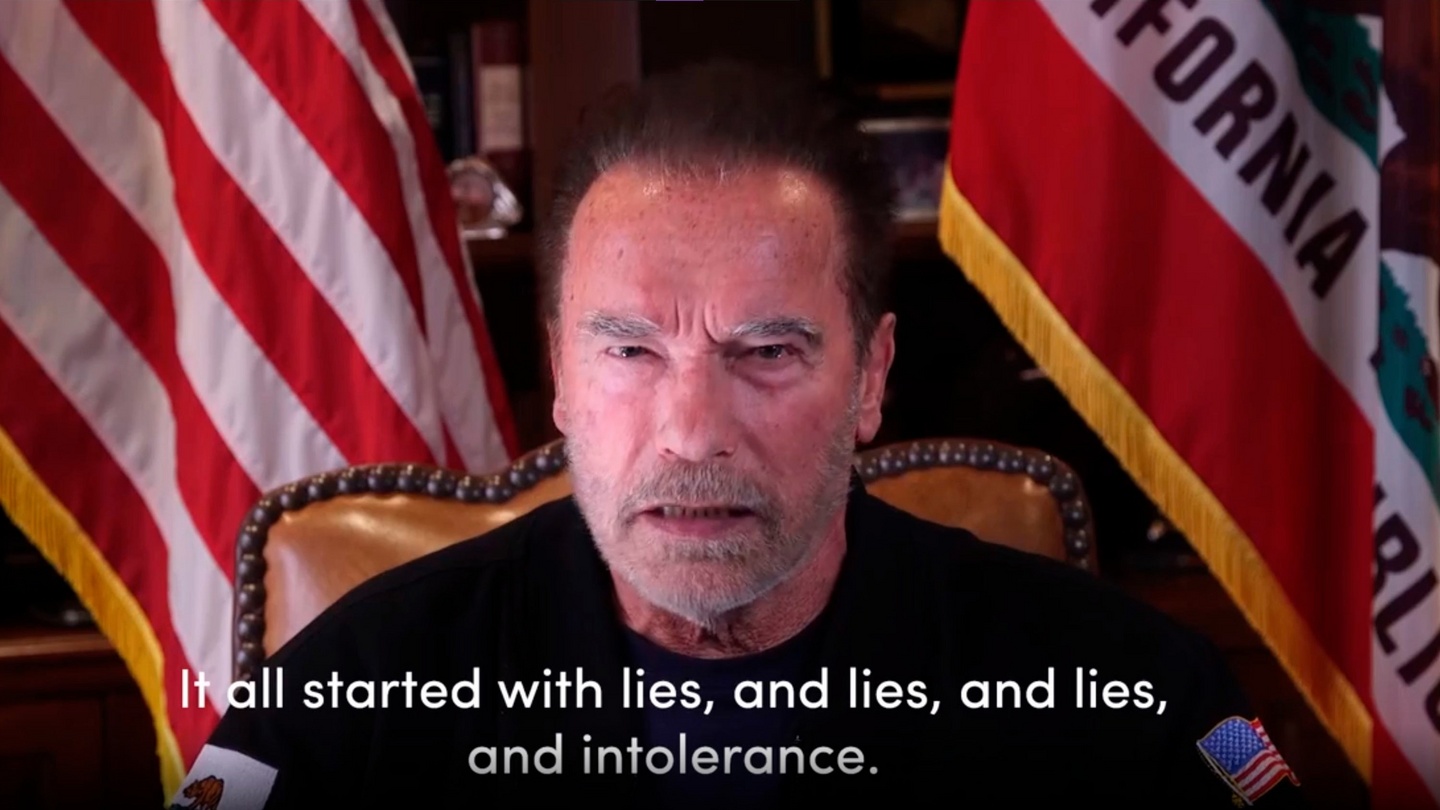 Arnold Schwarzenegger Uses Conan Sword To Condemn Trump As Worst President In Us History