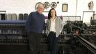 Miriam Cushen, pictured with her father, Philip, is the sixth generation of Cushen – and the first woman – to steer the family business which has been creating textiles since the early 18th century.