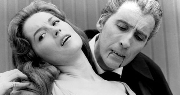 Barbara Shelley and Christopher Lee in Dracula: Prince of Darkness (1966), which ‘traumatised and tantalised’ generations of viewers. Photograph: Everett/Rex