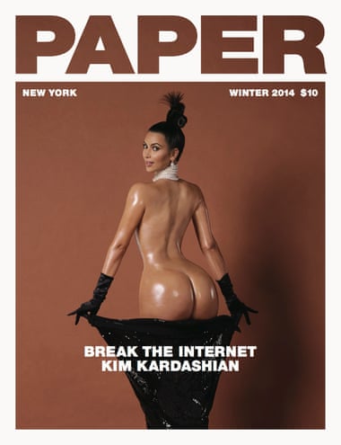 Kim Kardashian’s well-known Paper magazine cover.
