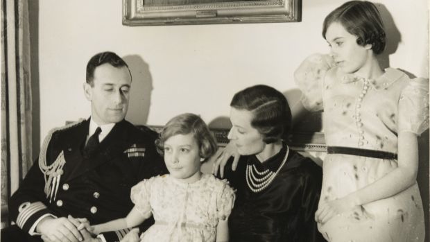Lord and Lady Mountbatten and their daughters Patricia and Pamela in 1938. Photograph © The University of Southampton Library
