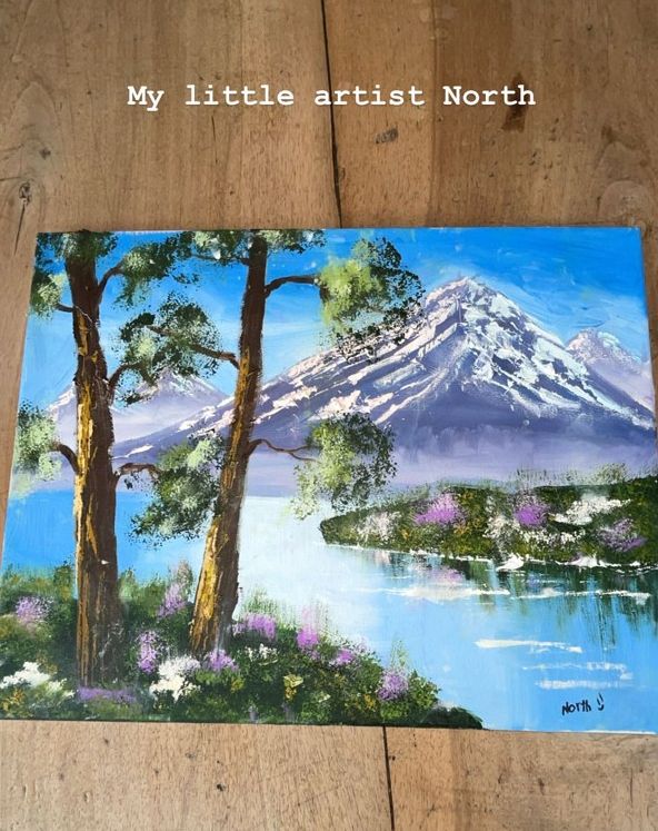 Did Kim Kardashian S Seven Year Old Paint This Have We All Just Lost Our Minds