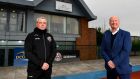 Bohemians manager Keith Long with DCU sport chief executive  Ken Robinson at the signing of an 18-year lease at the Dublin City University training facilities in Glasnevin. Photograph:  Seb Daly/Sportsfile