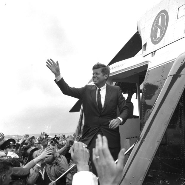 John F Kennedy leaves Galway on his visit to Ireland in 1963