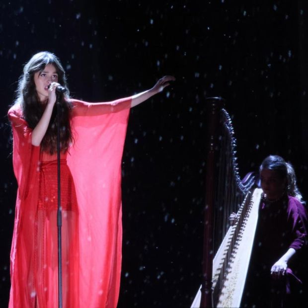 Olivia Rodrigo at the Brit Awards 2021. Photograph: John Marshall/Handout/EPA