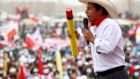  Presidential candidate of Peru Libre party Pedro Castillo: His opponents do not just accuse him of admiring communist Cuba and the chavista regime in Venezuela but  also try to link him to the Maoist guerrillas of Shining Path. Photograph:  Raul Sifuentes/Getty