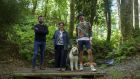 Ireland's Garden Heroes presenters Niall Maxwell, Ingrid Swan and Jimi Blake.