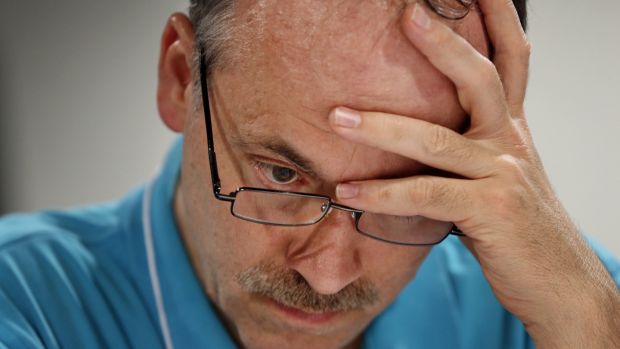 Will Shortz during the National Puzzlersâ€™ League convention in Boston in 2017. File photograph: Craig F Walker/The Boston Globe via Getty Images