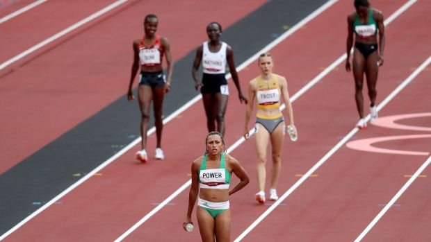 Nadia Power disappointed after her heat. Photo: Bryan Keane/Inpho