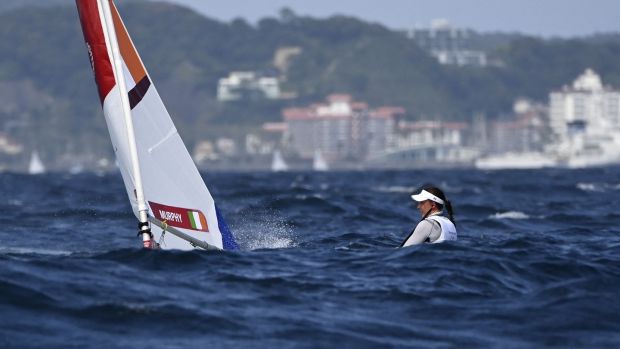 Irelandâ€™s Annalise Murphy competes in the womenâ€™s laser radial. Photo: Olivier Morin/AFP via Getty Images