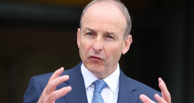 Taoiseach MicheÃ¡l Martin said: â€˜Today we edged ahead of our nearest neighboursâ€™. File photograph: Collins Photos