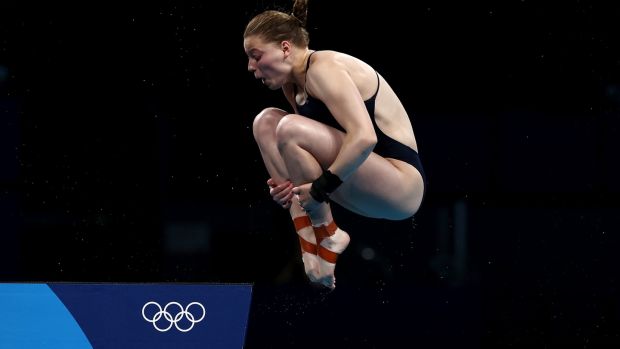 Tanya Watson of Team Ireland competes in the womenâ€™s 10m platform semi-final at the Tokyo Aquatics Centre. Photograph: Clive Rose/Getty Images