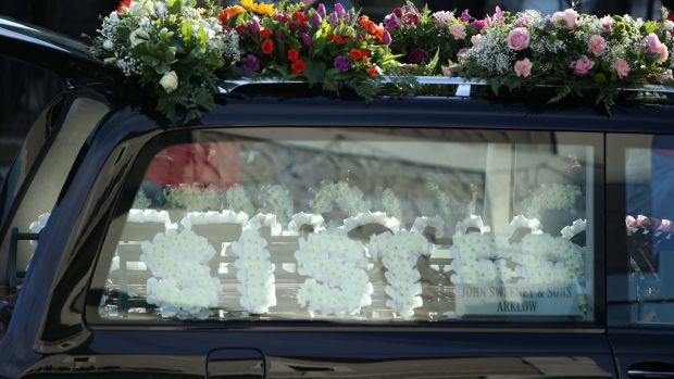 Nadine Lottâ€™s funeral Mass was celebrated at St Maryâ€™s & Peterâ€™s Church, Arklow. Photograph: Stephen Collins/Collins Photos