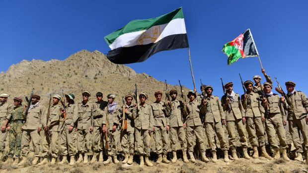 The Afghan resistance movement and anti-Taliban uprising forces in the Panjshir province, the last major holdout of anti-Taliban forces. Photograph: Ahmad Sahel Arman/AFP/Getty Images