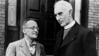 Erwin Schrödinger with Mgr Paddy Browne, who was a close friend despite the physicist’s unusual family life